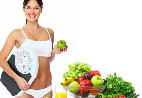 Proper nutrition for rapid weight loss