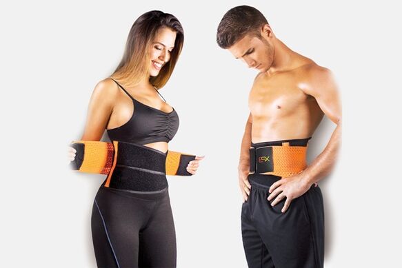 Sauna effect belt for weight loss