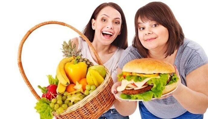 To successfully lose weight, the girls reviewed their diet