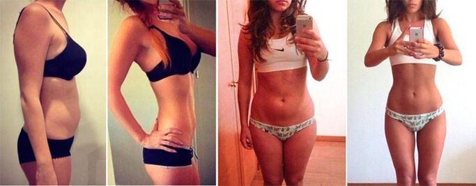 Practice to lose weight in the abdomen